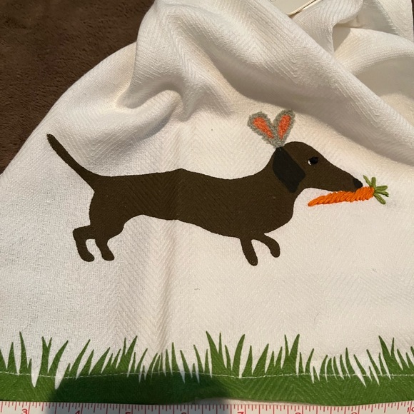 NWT Dachshund kitchen towels, set of 2, 26” x 18”, 100% cotton - Picture 2 of 6